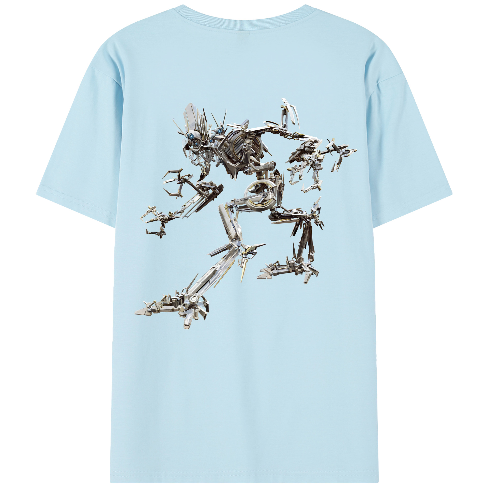 （画像用） Transformers トランスフォーマー 綿100％半袖Tシャツ（背面プリント）